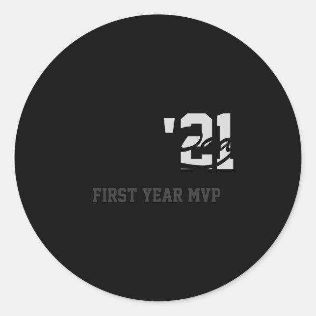 Rookie Dad First Year Mvp Srty T Shirt  Runder Aufkleber (Vorderseite)