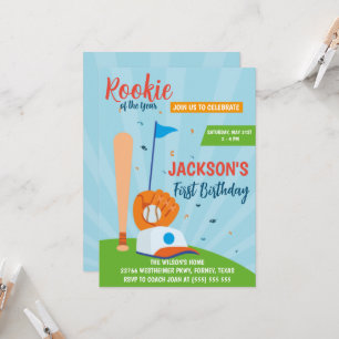 Rookie des Jahres Baseball 1. Geburtstag Party