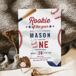 Rookie des Jahres Baseball 1. Geburtstag Party Einladung<br><div class="desc">Rookie of the Year Baseball 1. Geburtstag Party Einladung Alle Designs sind © PIXEL PERFECTION PARTY LTD</div>