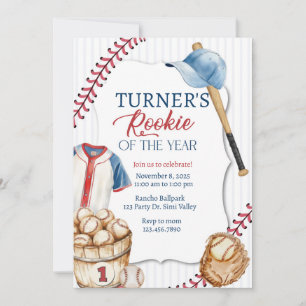 Rookie des Jahres, Baseball-Geburtstag, Eins Einladung
