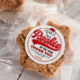 Rookie des Jahres Baseball Geburtstagspartei Custo Runder Aufkleber