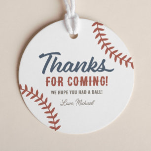 Rookie des Jahres Baseball Geburtstagsparty Geschenkanhänger