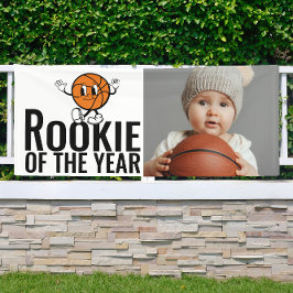 Rookie des Jahres Basketball Vinyl Geburtstag Banner