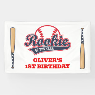 Rookie des Jahres Kind am 1. Geburtstag Banner