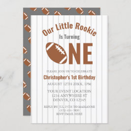 Rookie Football 1. Geburtstag Einladung