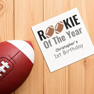Rookie-Fußball 1. Geburtstag Serviette