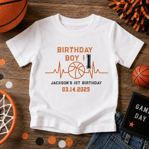 Rookie of the Year 1. Geburtstags-Basketball  Baby T-shirt