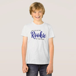 Rookie of the Year 1st Bday Baseball Bro Sister Tri-Blend Shirt