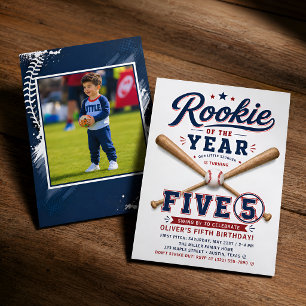 Rookie of the Year 5. Geburtstag Einladung