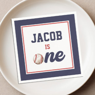 Rookie of the Year Baseball 1. Geburtstag Serviette