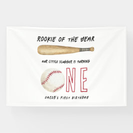 Rookie of the Year Baseball 1. Geburtstagsfeier Banner