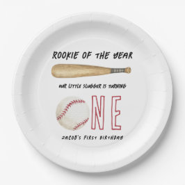 Rookie of the Year Baseball 1. Geburtstagsfeier Pappteller