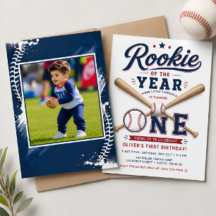 Rookie of the Year Baseball-Geburtstagseinladung Einladung