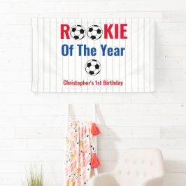Rookie Of The Year Fußball 1. Geburtstag Banner