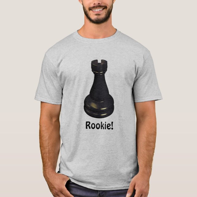 ROOKIE! Rook Schess Piece T-Shirt (Vorderseite)