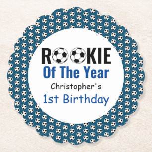 Rookie Soccer 1. Geburtstag Untersetzer