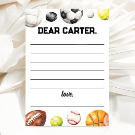 Rookie Year Sports Birthday Time Capsule Card Einladung