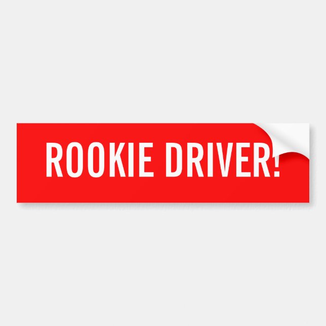Rookiefahrer-Autoaufkleber Autoaufkleber (Vorne)
