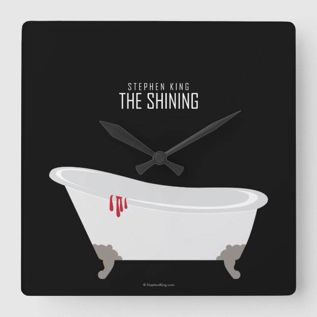 Room 217 quadratische wanduhr (Vorderseite)