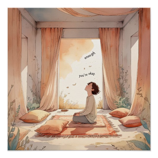 Room of Acceptance – Gentle Reminder Art Print Poster (Vorderseite)
