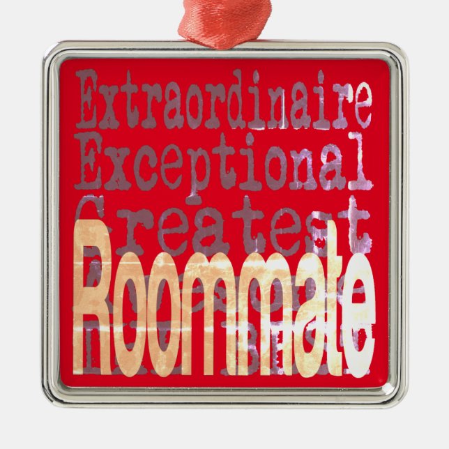 Roommate Extraordinaire Ornament Aus Metall (Vorne)