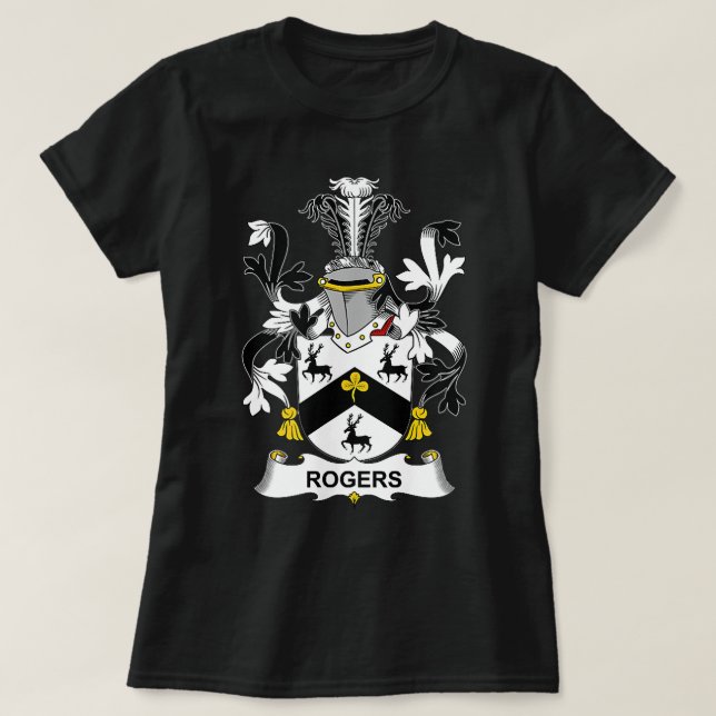 Rooney Coat of Arms Familienwappen T-Shirt (Design vorne)