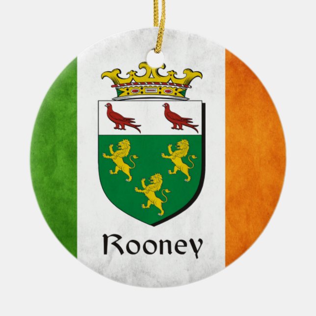 Rooney Irish Flag Keramikornament (Vorne)