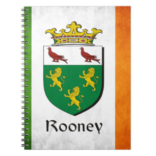 Rooney Irish Flag Notizblock