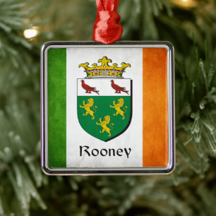 Rooney Irish Flag Ornament Aus Metall