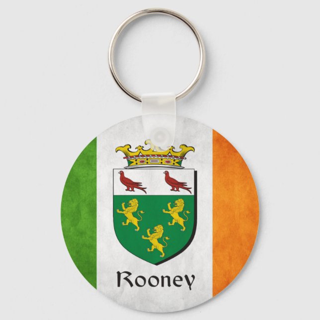 Rooney Irish Flag Schlüsselanhänger (Vorderseite)