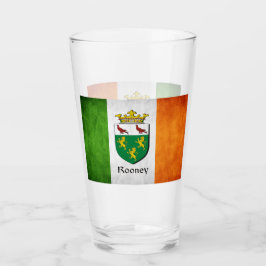 Rooney Surname Irish Flag Glas