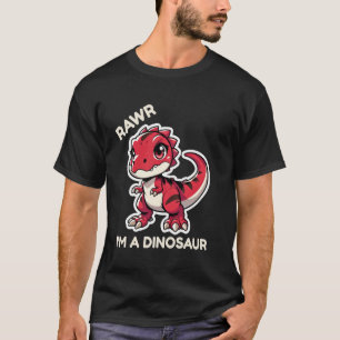 Roooar Ich Bin Ein Dinosaurier-Cartoon-T-Rex-Monst T-Shirt