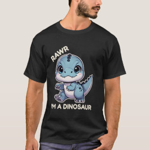 Roooar Ich bin ein Dinosaurier-Cartoon-T-Rex-Monst T-Shirt
