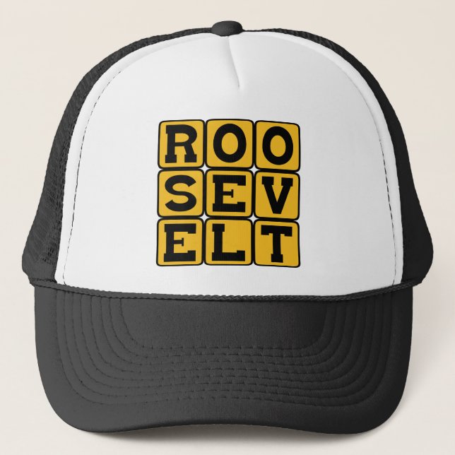 Roosevelt, Franklin oder Theodore Truckerkappe (Vorderseite)