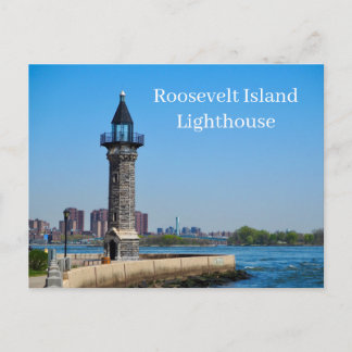 Roosevelt Island Lighthouse New York USA Postcard Postkarte