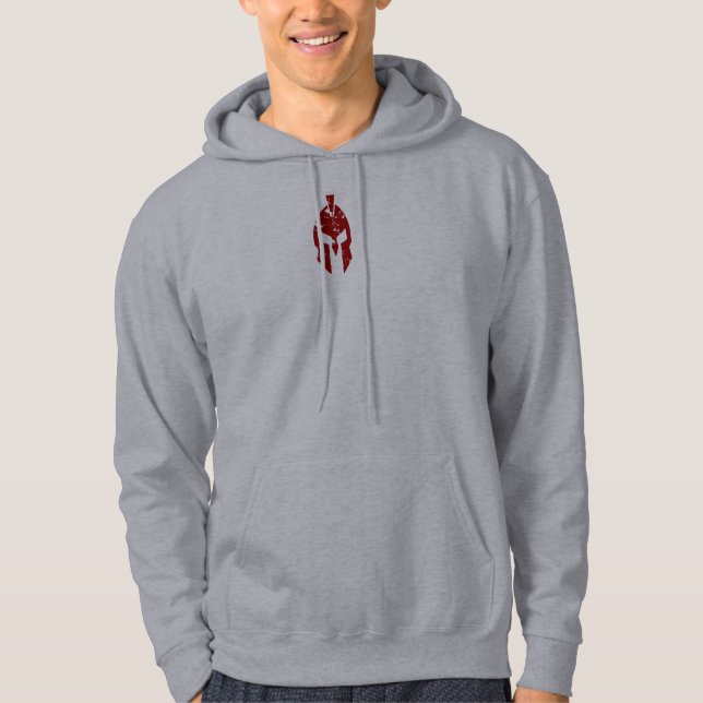 Roosevelt Man in the Arena Warrior Graphic in Red Hoodie (Vorderseite)