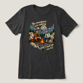 Roosevelt und Muir Yosemite Ruft Tri-Blend Shirt