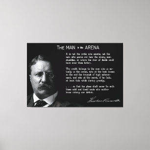 Roosevelts MAN in der ARENA-Rede 1910 Leinwanddruck