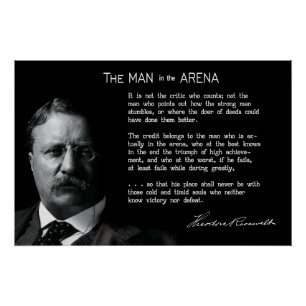 Roosevelts MAN in der ARENA-Rede Poster