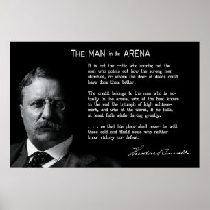 Roosevelts MAN in der ARENA-Rede Poster