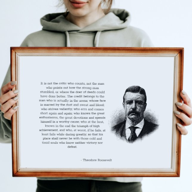 Roosevelts Mann in der Arena Horizontal Poster (Von Creator hochgeladen)