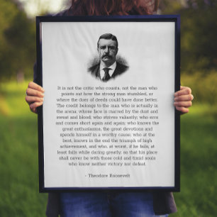 Roosevelts Mann in der Arena Poster