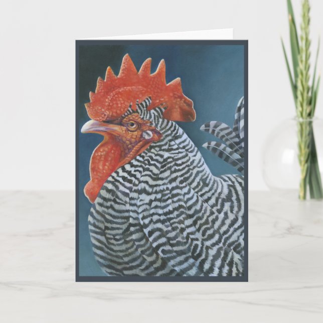 "Rooster 2"-Grußkarte Karte (Vorderseite)