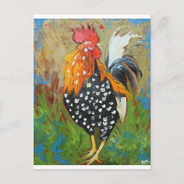 Rooster#485 Postkarte (Vorderseite)