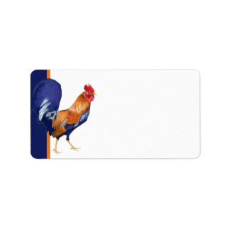 Rooster-Adressenkennzeichnung Adressaufkleber