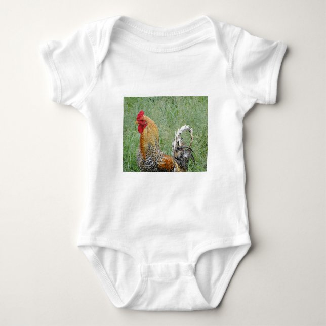 Rooster Baby Strampler (Vorderseite)