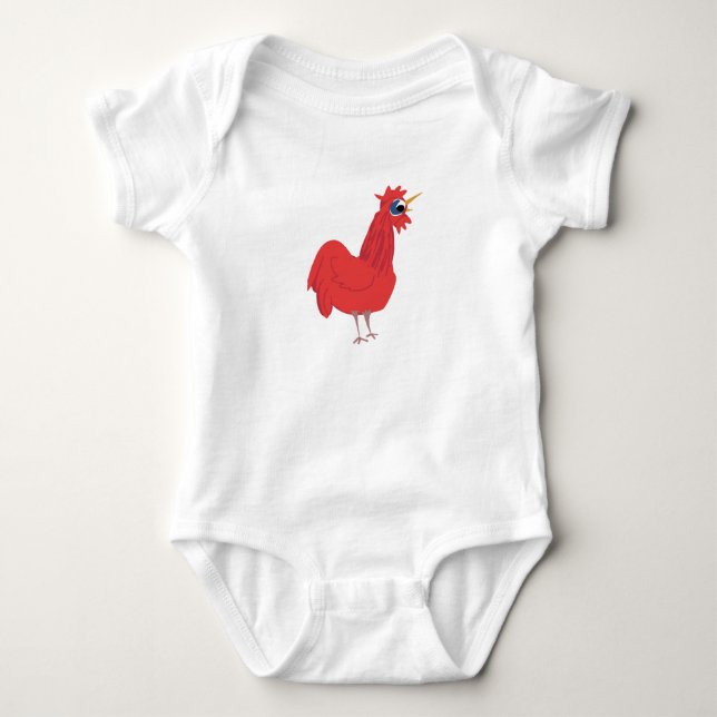 Rooster Baby Strampler (Vorderseite)