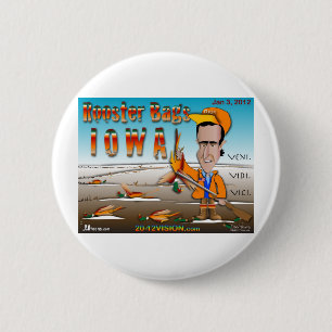 Rooster Bags Iowa Button