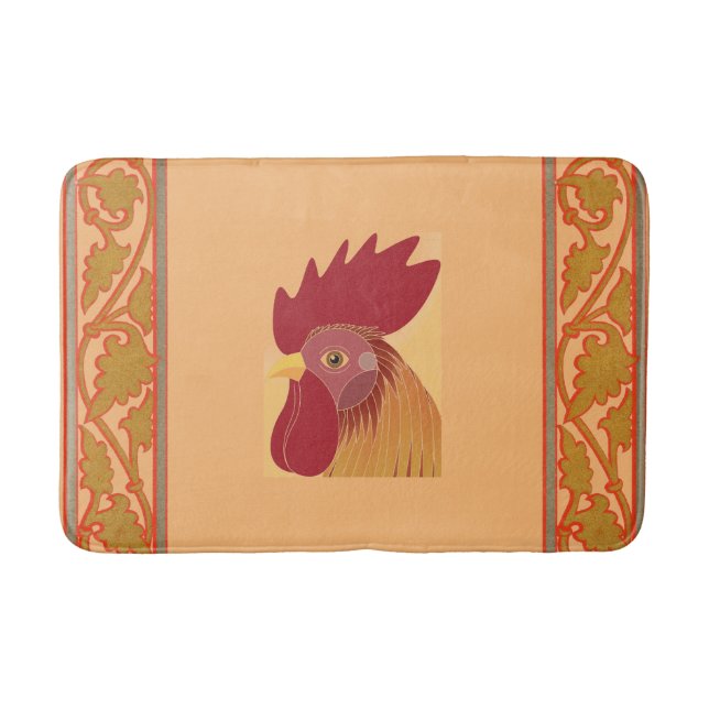Rooster Bath Mat Badematte (Vorderseite)