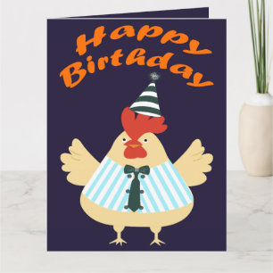 Rooster Birthday Karte